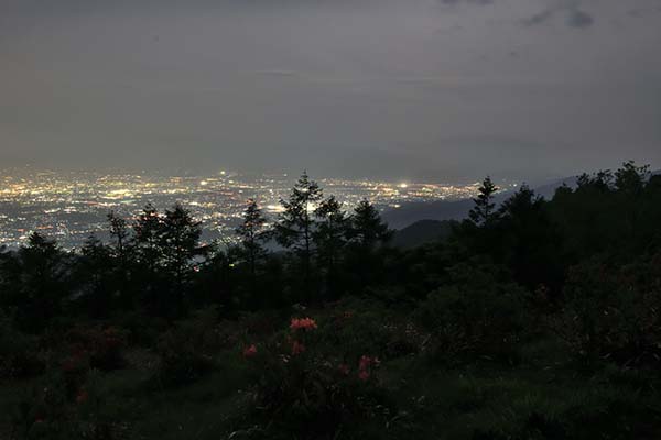 甲府盆地夜景