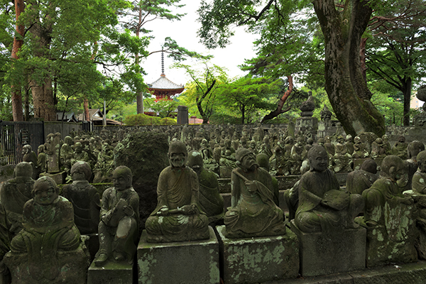 多宝塔と五百羅漢