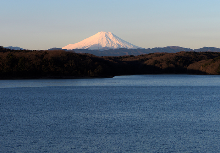 狭山湖からの富士山