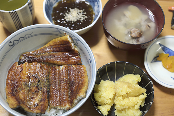 うな丼完食です