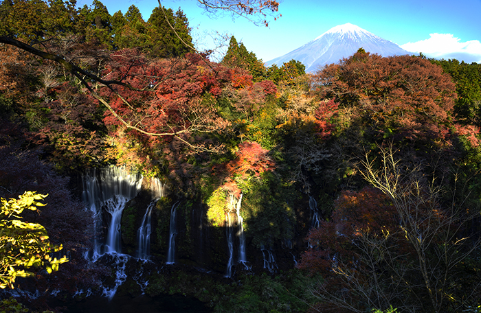 白糸の滝晩秋