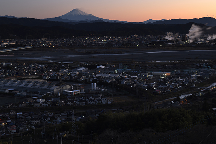 大井川越しの富士山