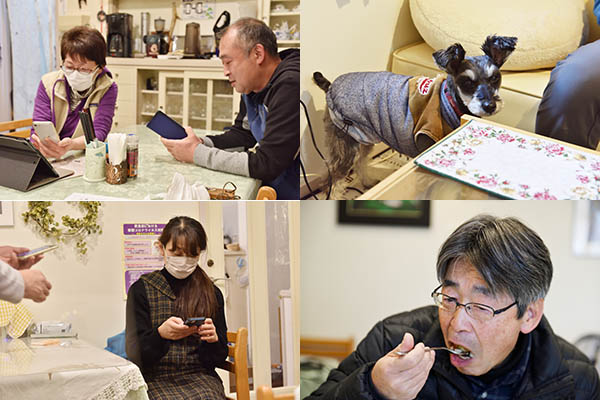 ２日目はH氏夫婦とシュナイザーのカイ君。およびタッキーが宿泊者でした