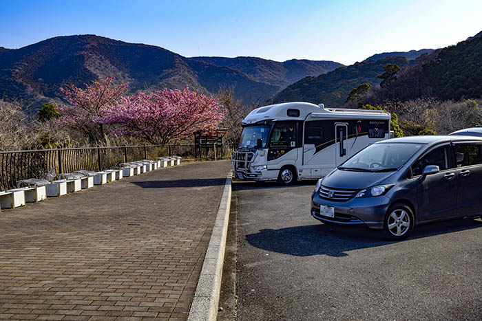 伊豆の展望台兼駐車場