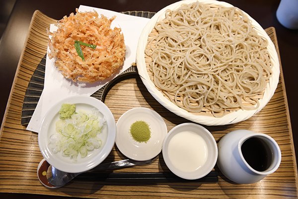 桜海老のかき揚げ蕎麦