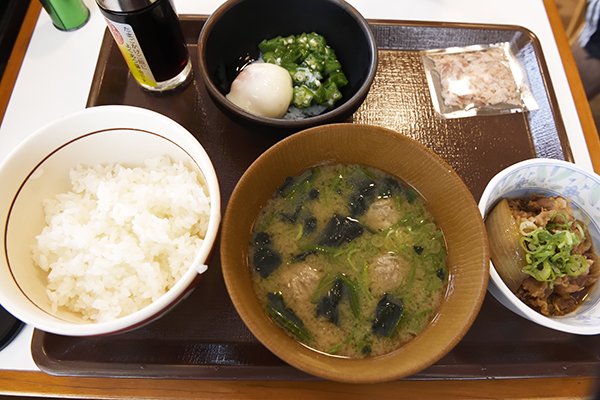 すき家の朝定食