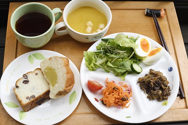 お土産パンで自宅でモーニング