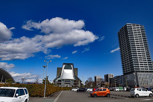 青い空が続く静岡市です