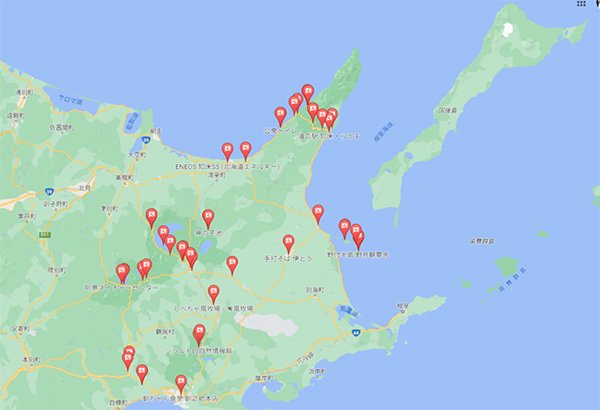 撮影地を道東に絞り込みました。
