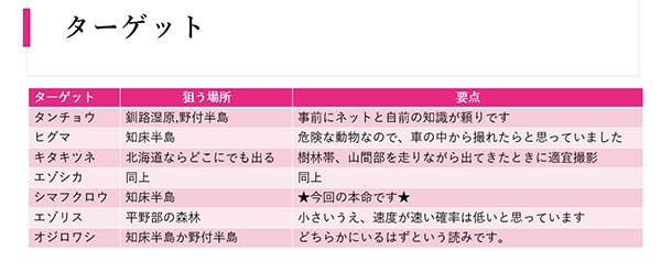 今回の狙いは春の野生動物の撮影です