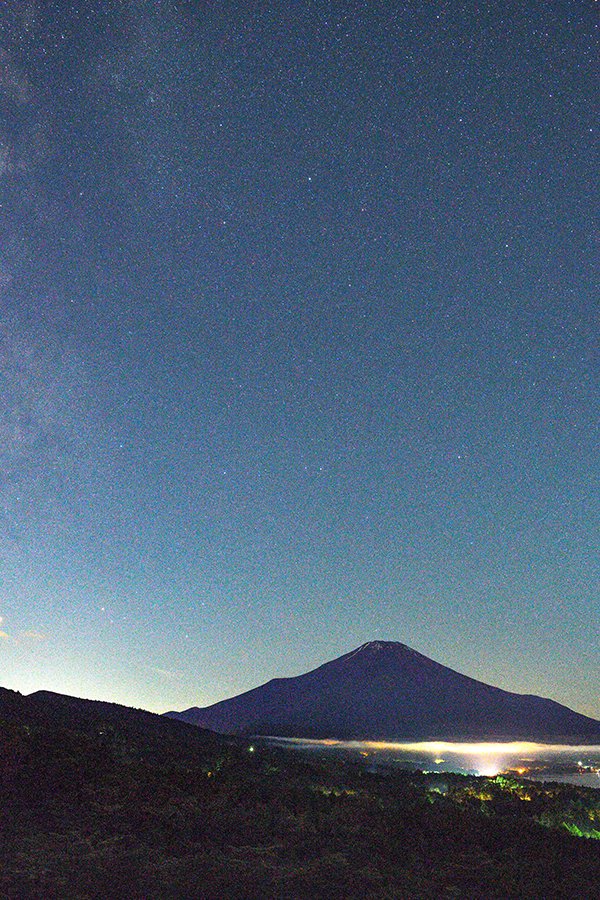 富士山と天の川との関係