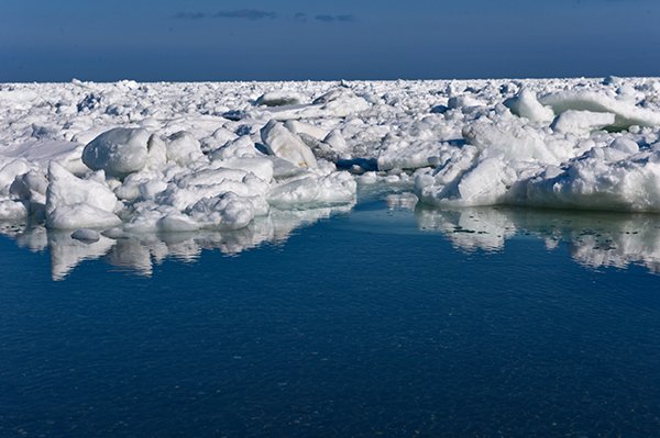 流氷のリフレクション