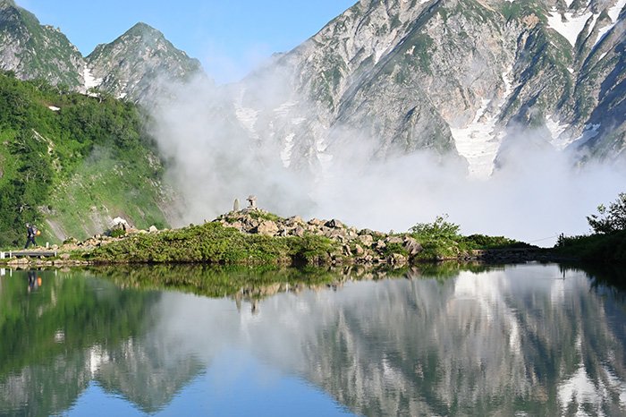 白馬山投影