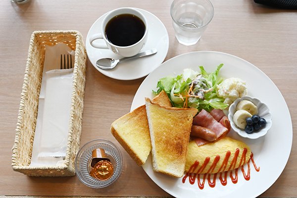 三澤珈琲の朝食