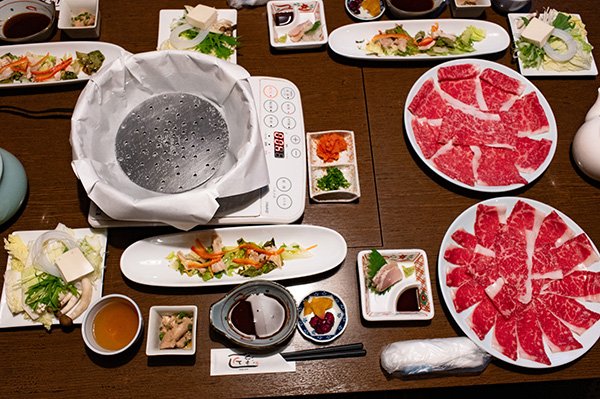 南松本で匠彩でA5ランクのしゃぶしゃぶランチ