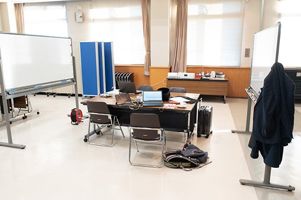 三次商工会議所を借りて、報告書を書く