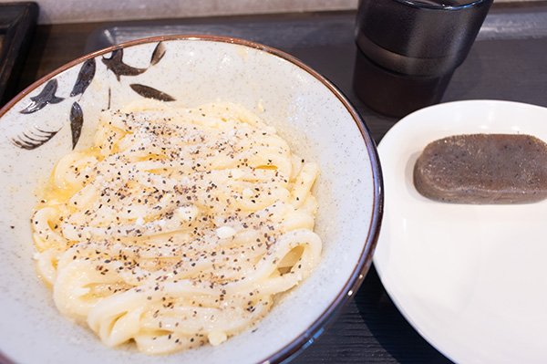 カルボナーラうどんが大失敗