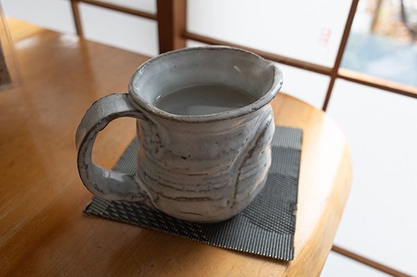 蕎麦湯を楽しみます