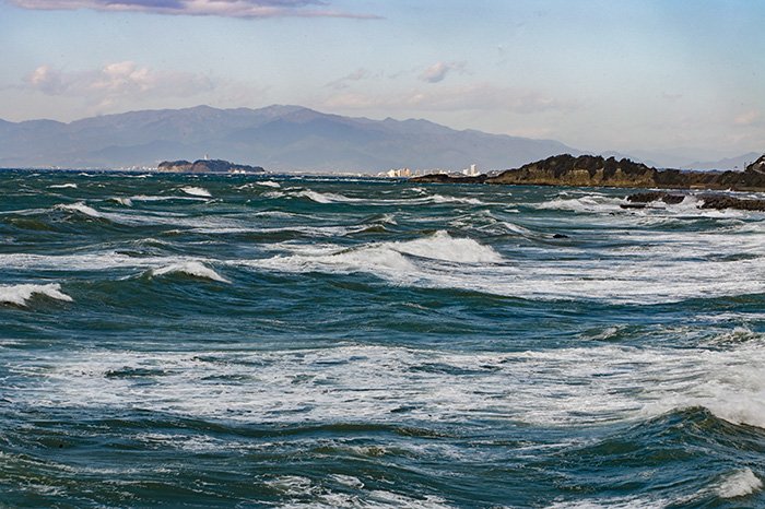 江の島が見えてきた