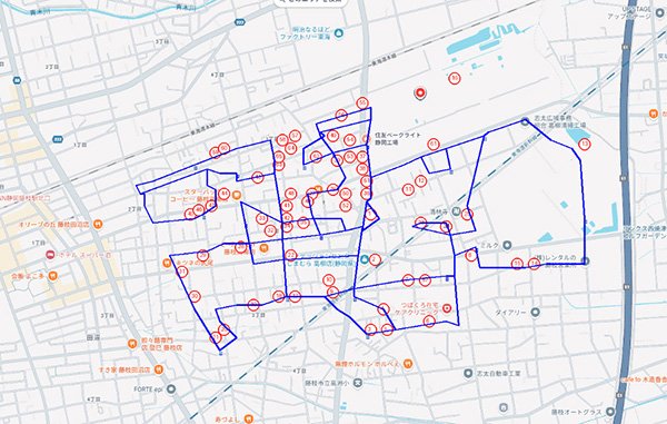 巡回ルートの作成