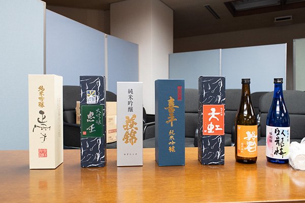 旨そうな日本酒が並ぶ