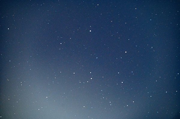 天頂にある木星