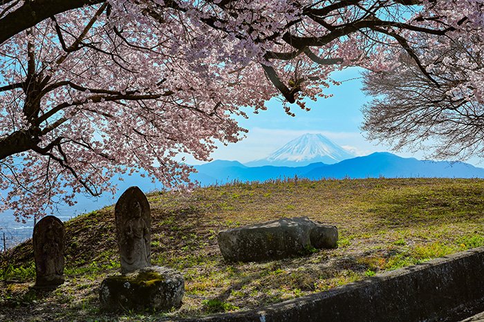 望遠レンズで富士山を大きくとりました