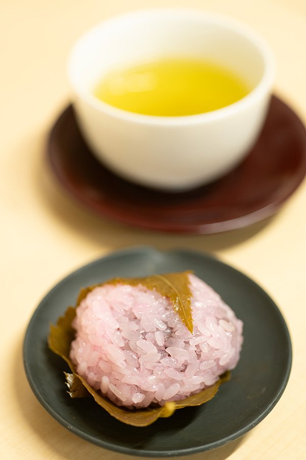 JAで桜餅をもらいました
