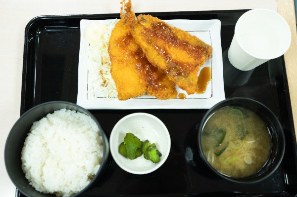 アジフライ定食