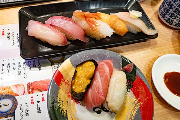 本日のおすすめ、極上皿の二品だけ注文