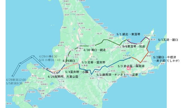 トラベルマンの北海道