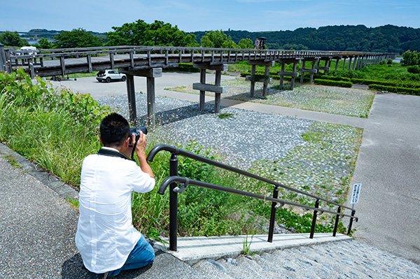 激写する石澤さん