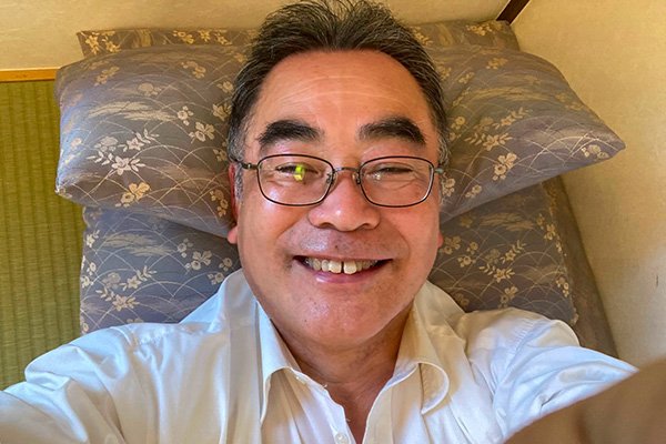 汗を流して、髭をそりました