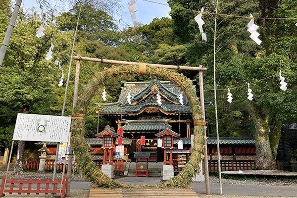 神社内の巨大輪くぐりさん