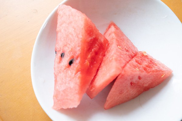 糖度12のスイカを賞味