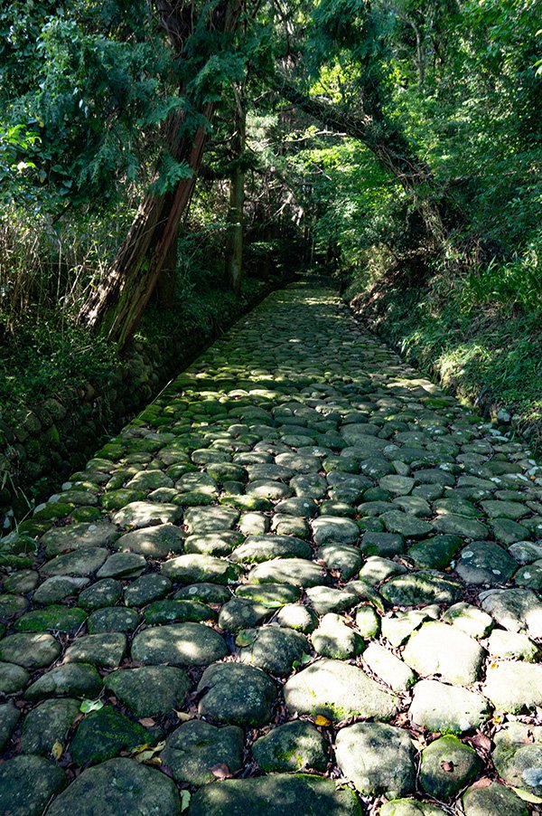 金谷宿石畳