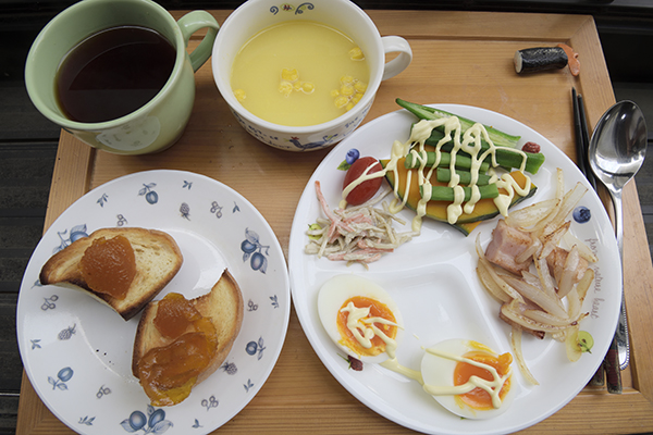 我が家の週末の朝食