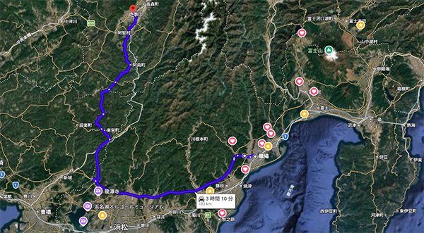往復370km