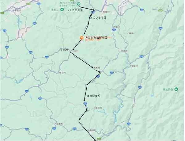 阿智村、平谷村、売木村、豊根村、三遠南信道路への道