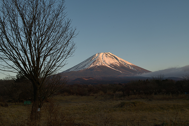 富士ヶ嶺での富士山